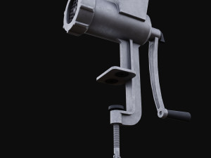 Old meat grinder from soviet times 3D Model