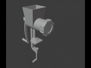 Old meat grinder from soviet times 3D Model
