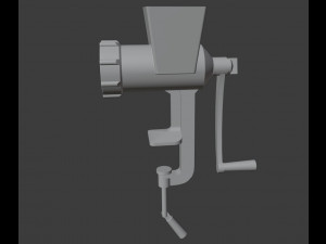 Old meat grinder from soviet times 3D Model