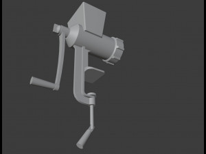 Old meat grinder from soviet times 3D Model