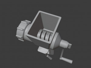 Old meat grinder from soviet times 3D Model