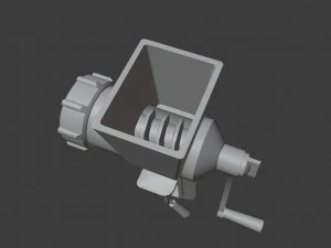 Old meat grinder from soviet times 3D Model