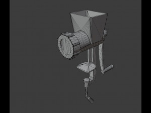 Old meat grinder from soviet times 3D Model