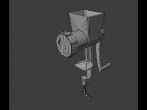 Old meat grinder from soviet times 3D Model