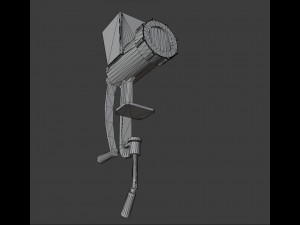 Old meat grinder from soviet times 3D Model