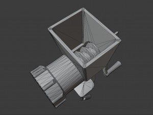 Old meat grinder from soviet times 3D Model