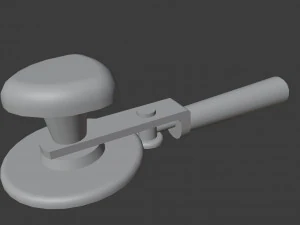 Old metallic kitchen appliances from soviet times 3D Model