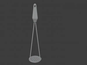 Old metallic kitchen appliances from soviet times 3D Model