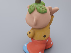 Old rubber toy Chipolino from USSR Modelo 3D