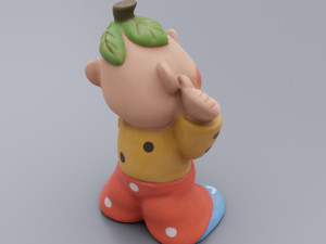 Old rubber toy Chipolino from USSR Modelo 3D