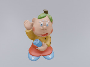 Old rubber toy Chipolino from USSR Modelo 3D