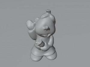 Old rubber toy Chipolino from USSR Modelo 3D