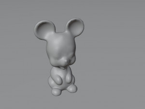Old rubber toy mouse from USSR Model 3D