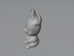 Old rubber toy mouse from USSR Model 3D