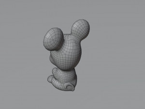 Old rubber toy mouse from USSR Model 3D