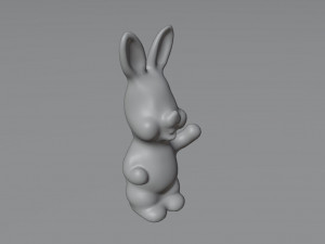 Old rubber toy rabbit from USSR Model 3D