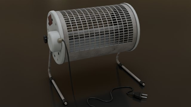 Old heater Model 3D .c4d .max .obj .3ds .fbx .stl .blend 