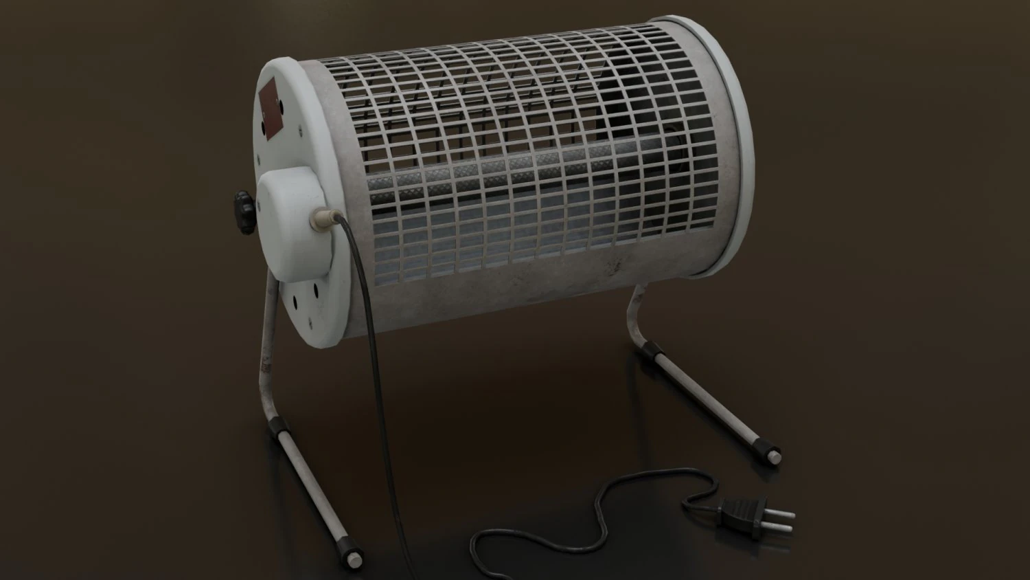 Old heater 3D Model .c4d .max .obj .3ds .fbx .stl .blend 