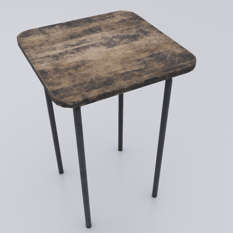 Old dirty stool Modelo 3D .c4d .max .obj .3ds .fbx .stl .blend 