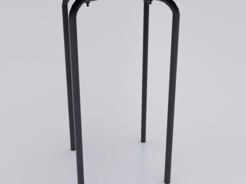 Old dirty stool 3D Model