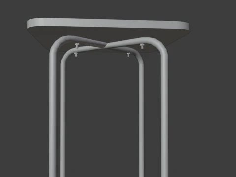 Old dirty stool 3D Model