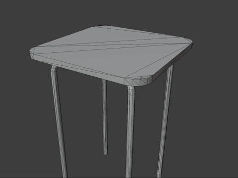 Old dirty stool 3D Model