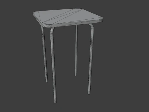 Old dirty stool 3D Model