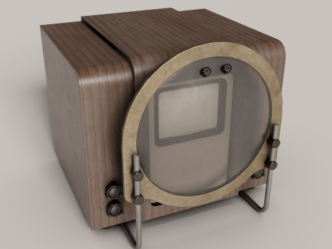 Old TV from USSR KVN-49 3D Модель
