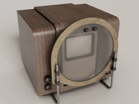 ソ連の古いテレビ KVN-49 3Dモデル