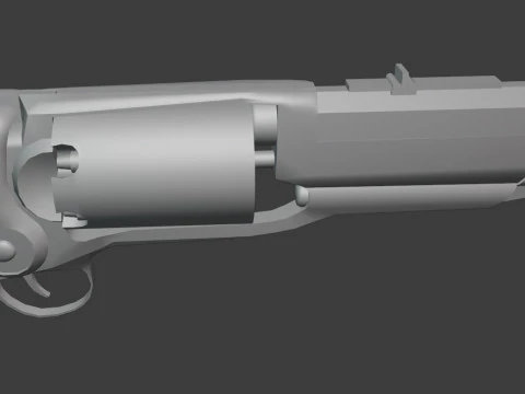 Colt 1855 revolving rifle 3D Model
