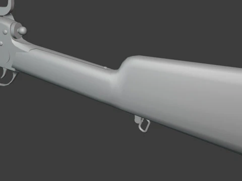 Colt 1855 revolving rifle 3D Model