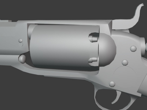 Colt 1855 revolving rifle 3D Model