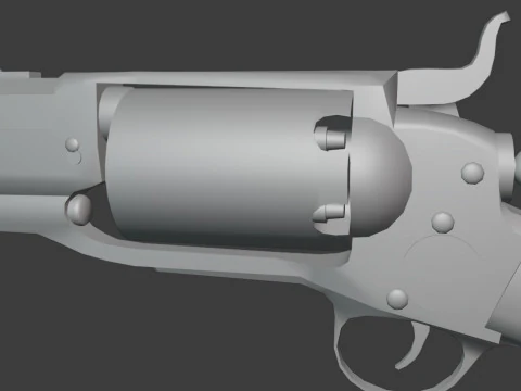 Colt 1855 revolving rifle 3D Model