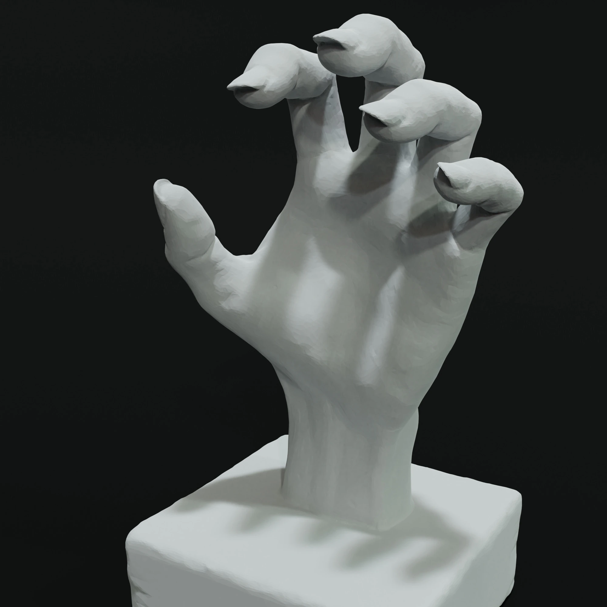 Hand Sculpture 3D Model .c4d .max .obj .3ds .fbx .stl .blend 