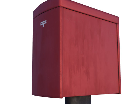 Japanese Mail Post Modello 3D