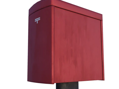 Japanese Mail Post 3D Model