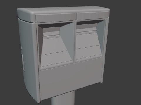 Japanese Mail Post Modello 3D