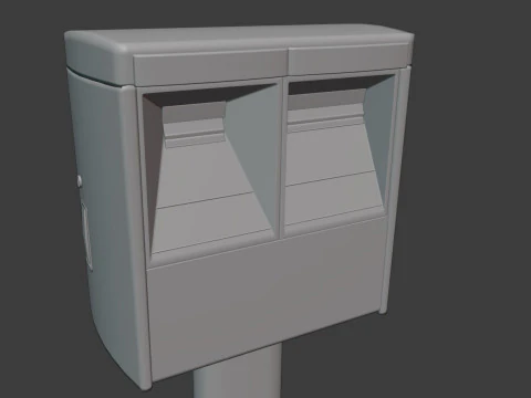 Japanese Mail Post 3D Model