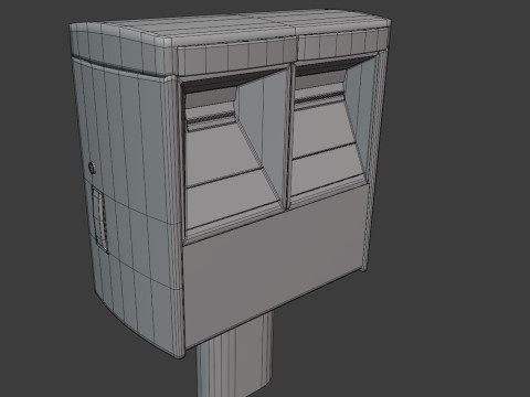 Japanese Mail Post Modello 3D