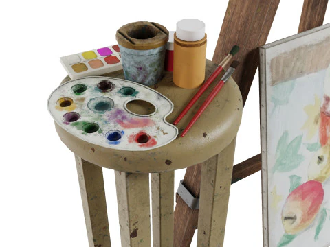 Pacchetto materiali artistici Modello 3D