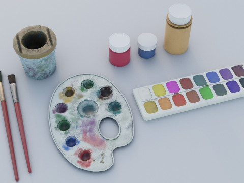 Art Supplies Pack 3D 모델