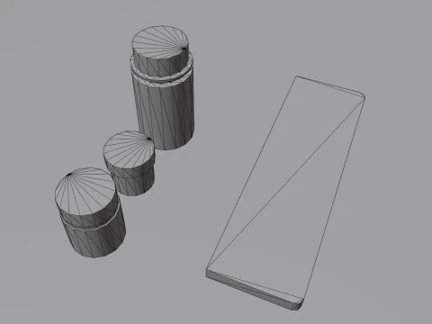 Pacchetto materiali artistici Modello 3D