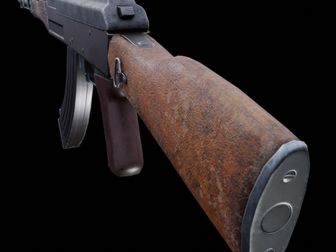 Old AK 47 Model 3D