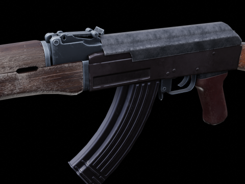 Old AK 47 Model 3D