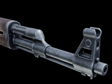 Old AK 47 Model 3D