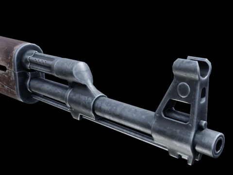 Old AK 47 3D Model