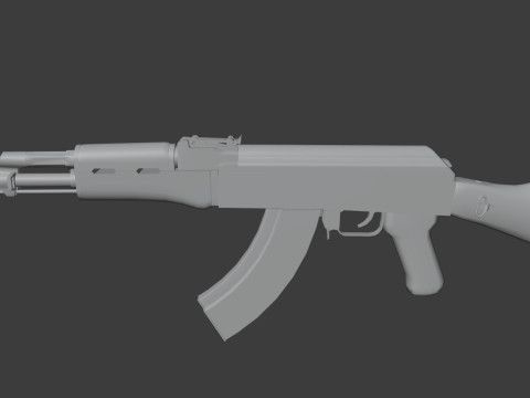 Old AK 47 Model 3D