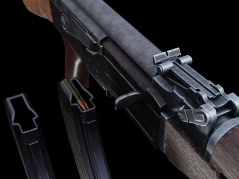 Old AK 47 3D Model