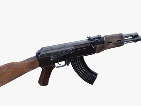 Old AK 47 Model 3D