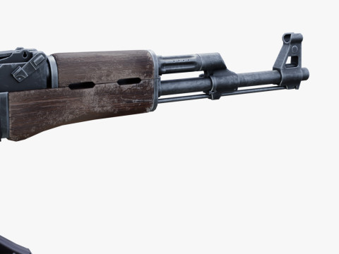 Old AK 47 Model 3D